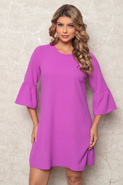 VESTIDO SOLTO MANGA FLARE CÓD:2121